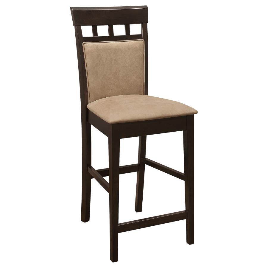 Gabriel 5-Piece Upholstered-Back Counter Height Dining Set Cappuccino