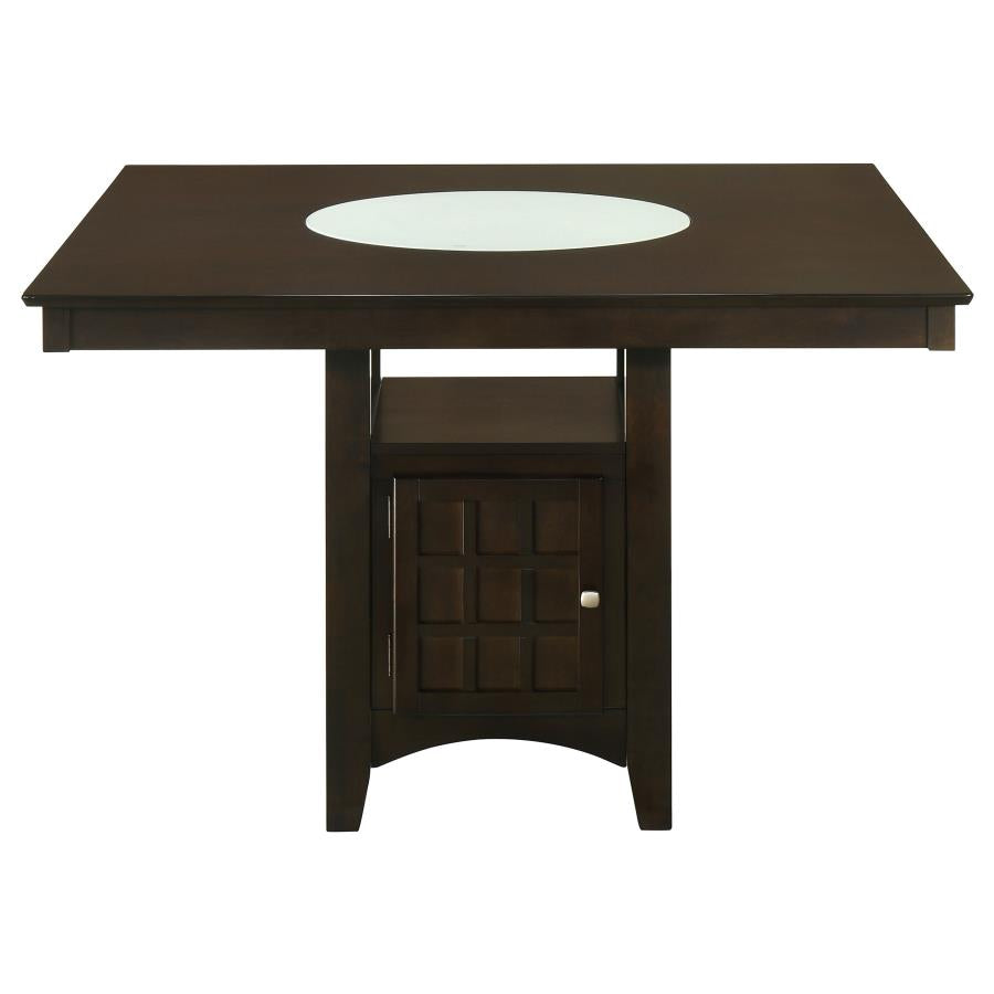 Gabriel 5-Piece Lattice-Back Counter Height Dining Set Cappuccino