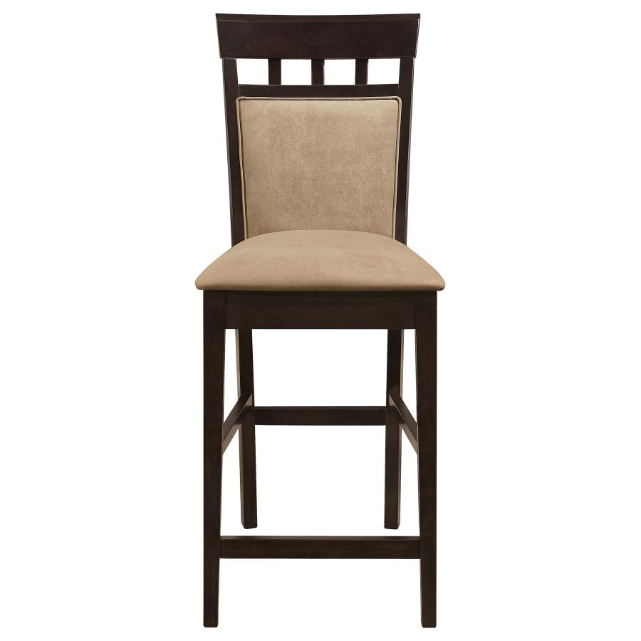 Gabriel 7-Piece Upholstered-Back Counter Height Dining Set Cappuccino