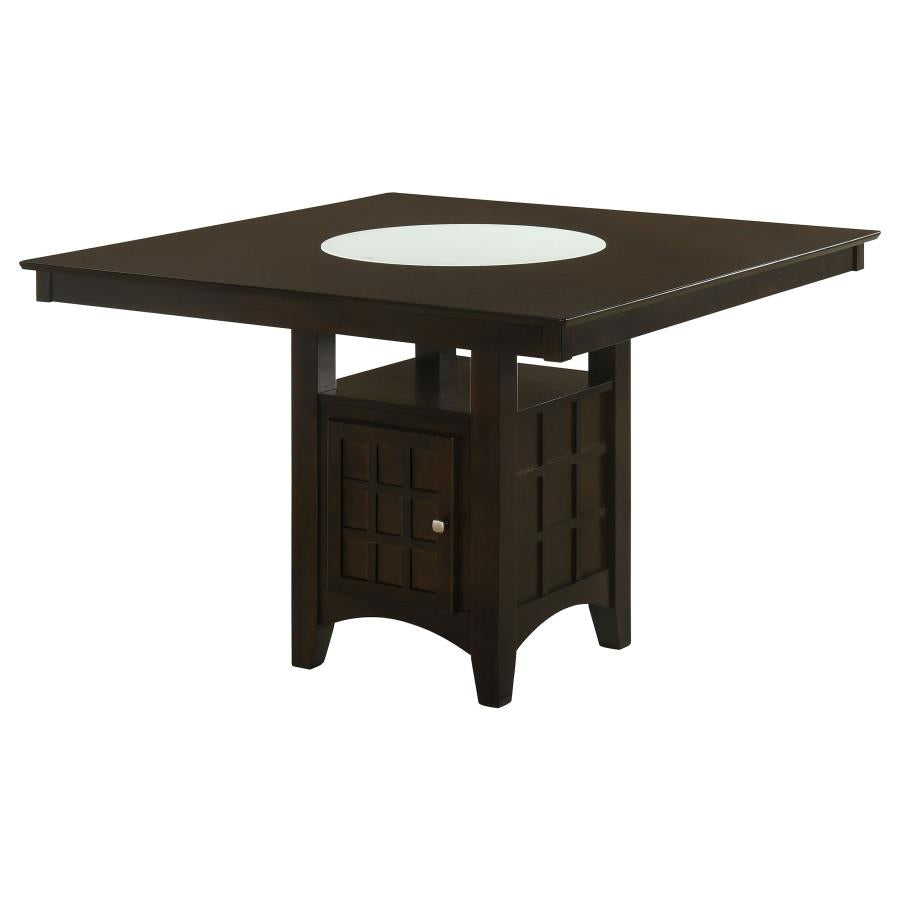 Gabriel 7-Piece Lattice-Back Counter Height Dining Set Cappuccino