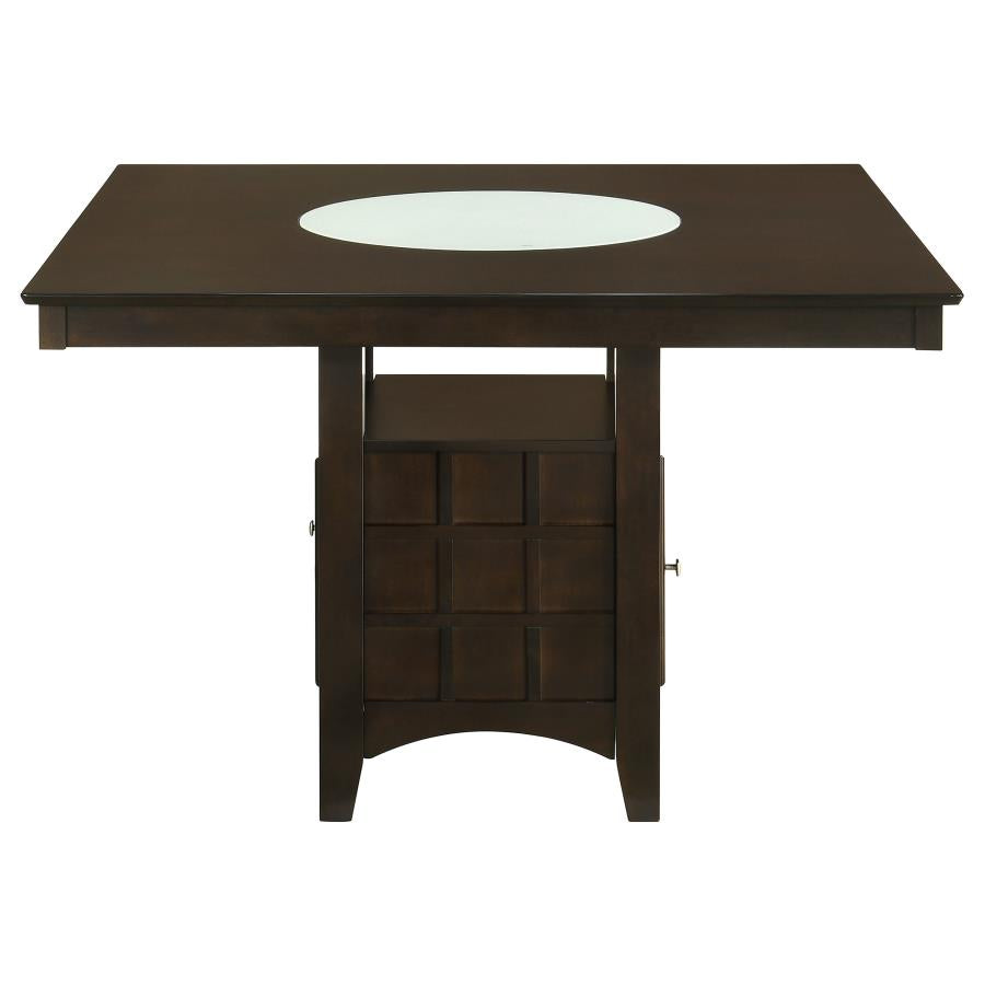 Gabriel 7-Piece Lattice-Back Counter Height Dining Set Cappuccino