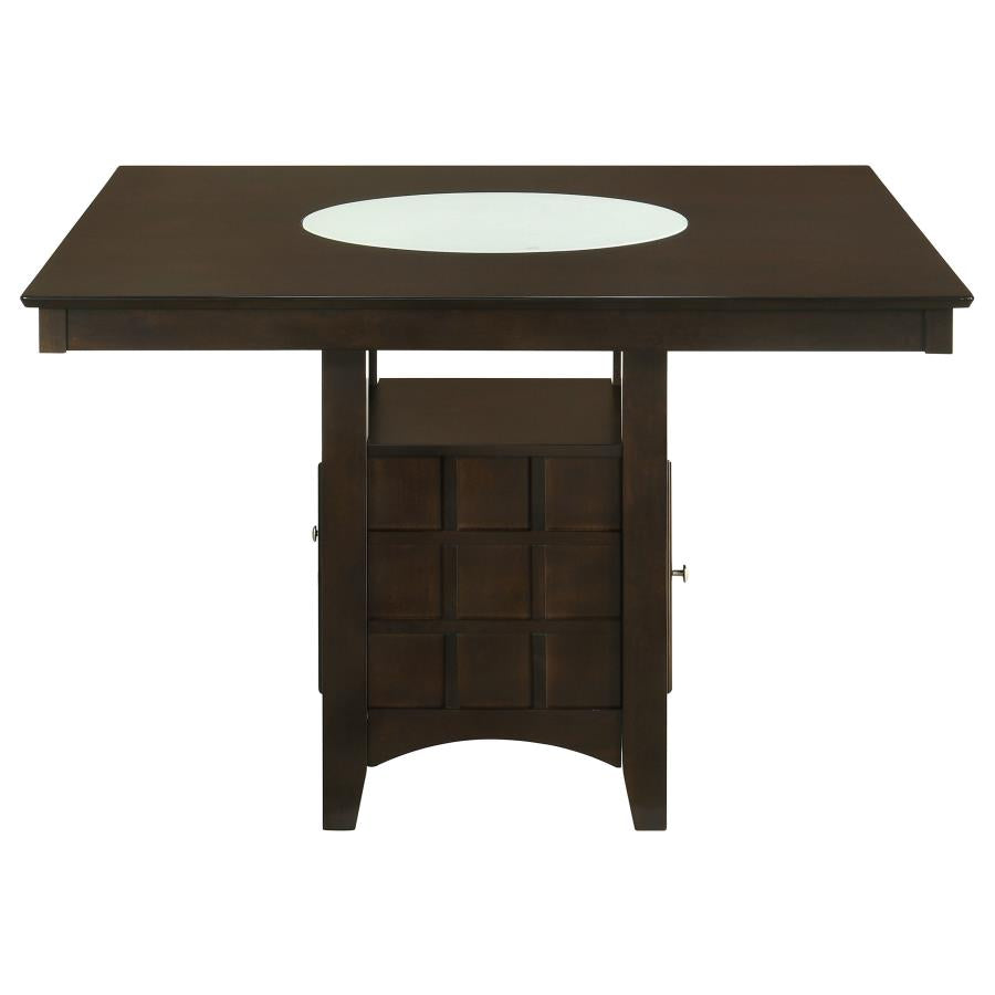 Gabriel 9-Piece Upholstered-Back Counter Height Dining Set Cappuccino