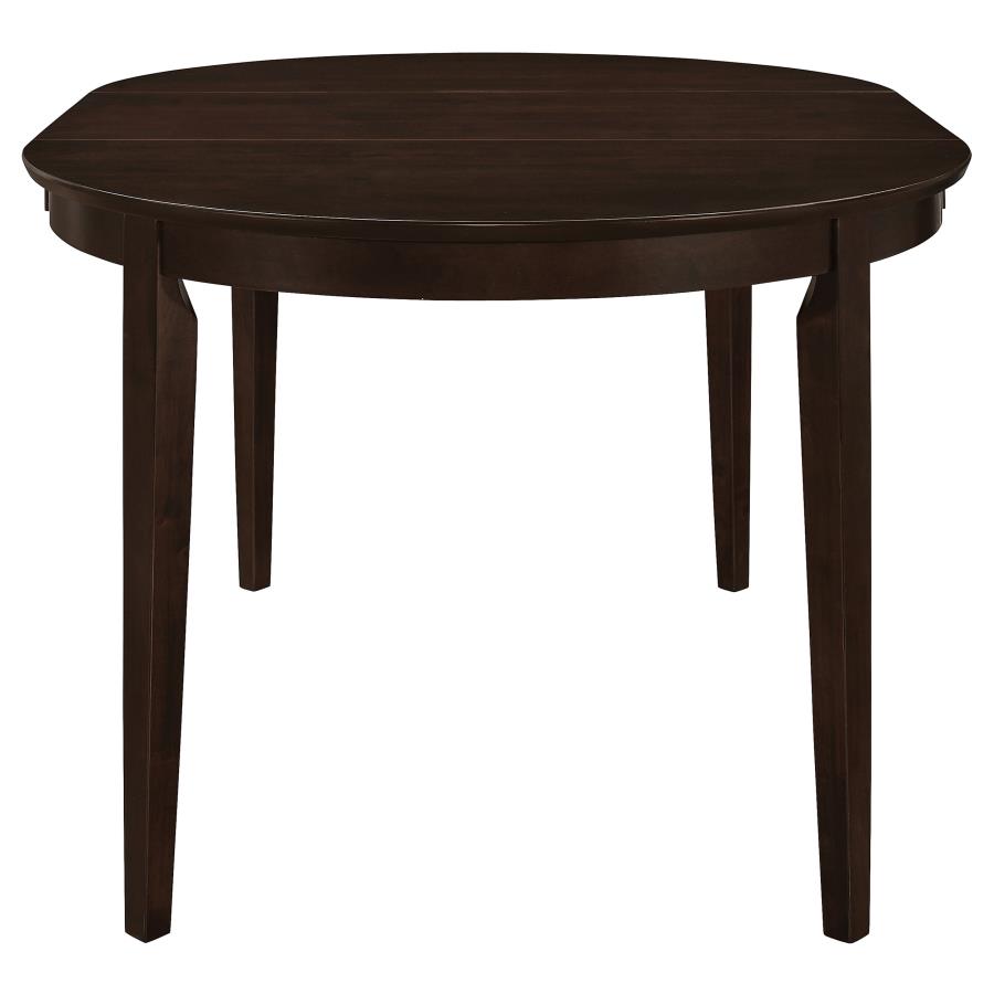 Gabriel Oval Extension Dining Table with Removable Leaf Cappuccino