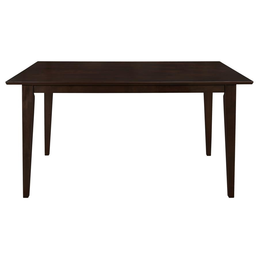 Gabriel 5-Piece Lattice-Back Rectangular Dining Set Cappuccino