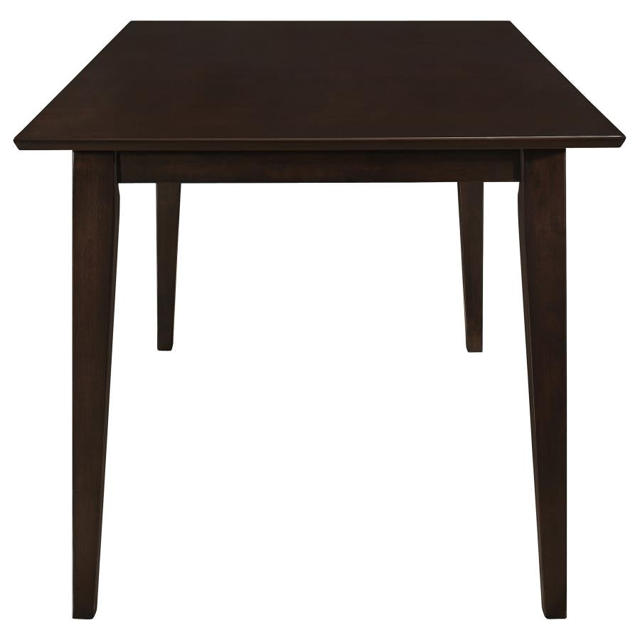 Gabriel Rectangular Rubberwood Dining Table for 4 Cappuccino