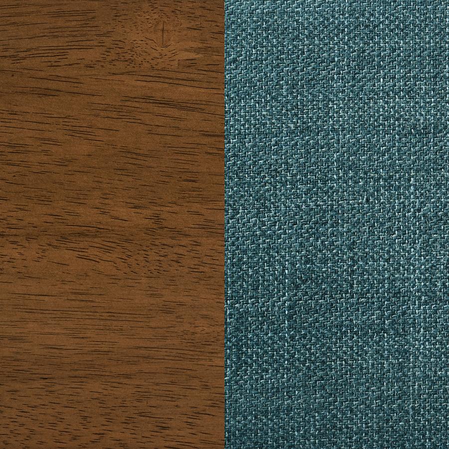 Paxton Upholstered Dining Side Chair Teal Blue (Set of 2)