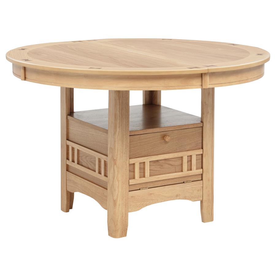 Lavon Oval 60-inch Wood Extension Leaf Dining Table Light Oak