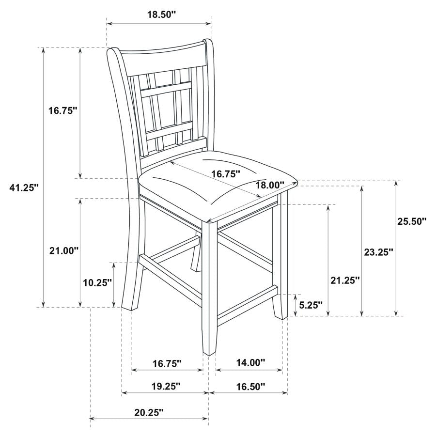 Lavon 5-piece Oval Counter Height Extension Dining Set Light Oak