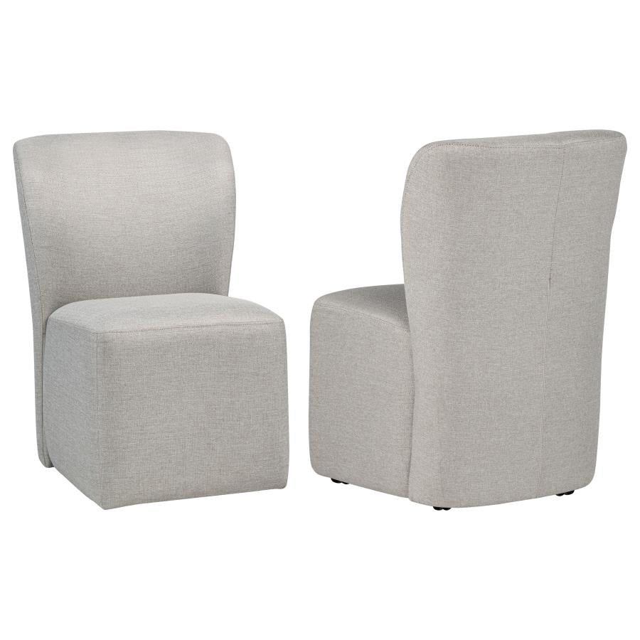 Jaelynn Upholstered Dining Side Chair Beige (Set of 2)