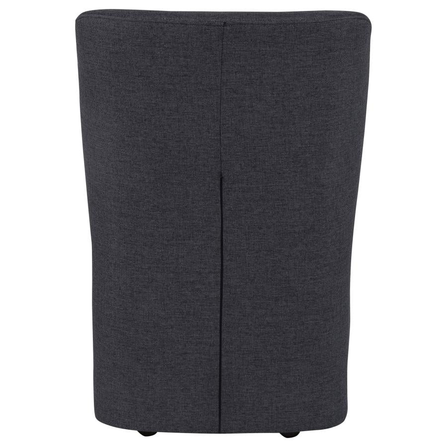 Jaelynn Upholstered Dining Side Chair Charcoal (Set of 2)