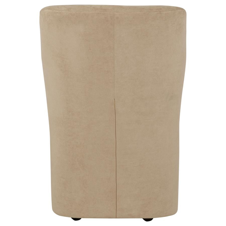 Jaelynn Upholstered Dining Side Chair Tan (Set of 2)