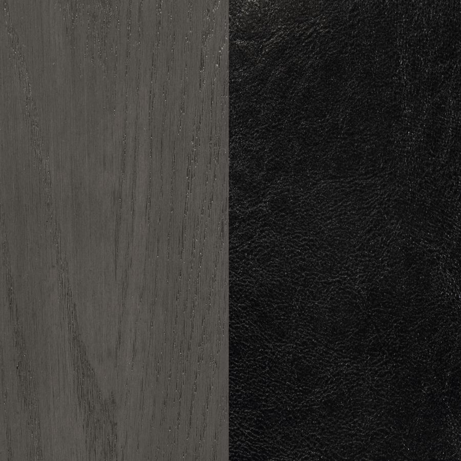 Lavon Wood Dining Side Chair Black and Medium Grey (Set of 2)