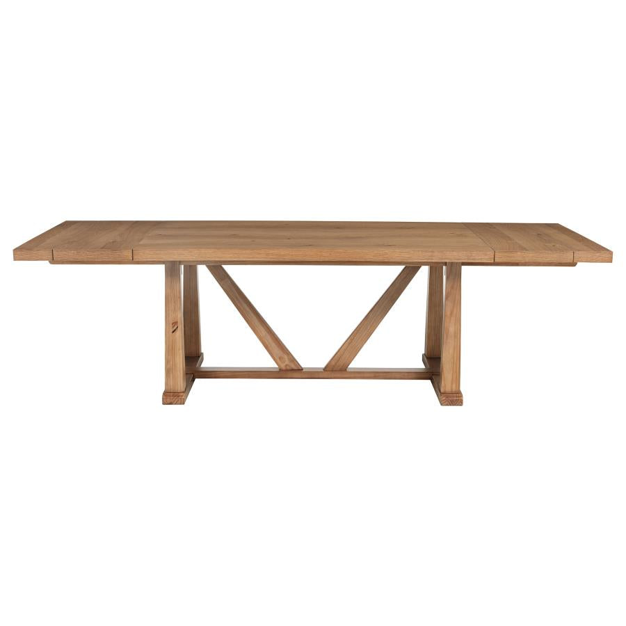 Middleton 7-piece Extension Leaf Dining Set Natural Brown