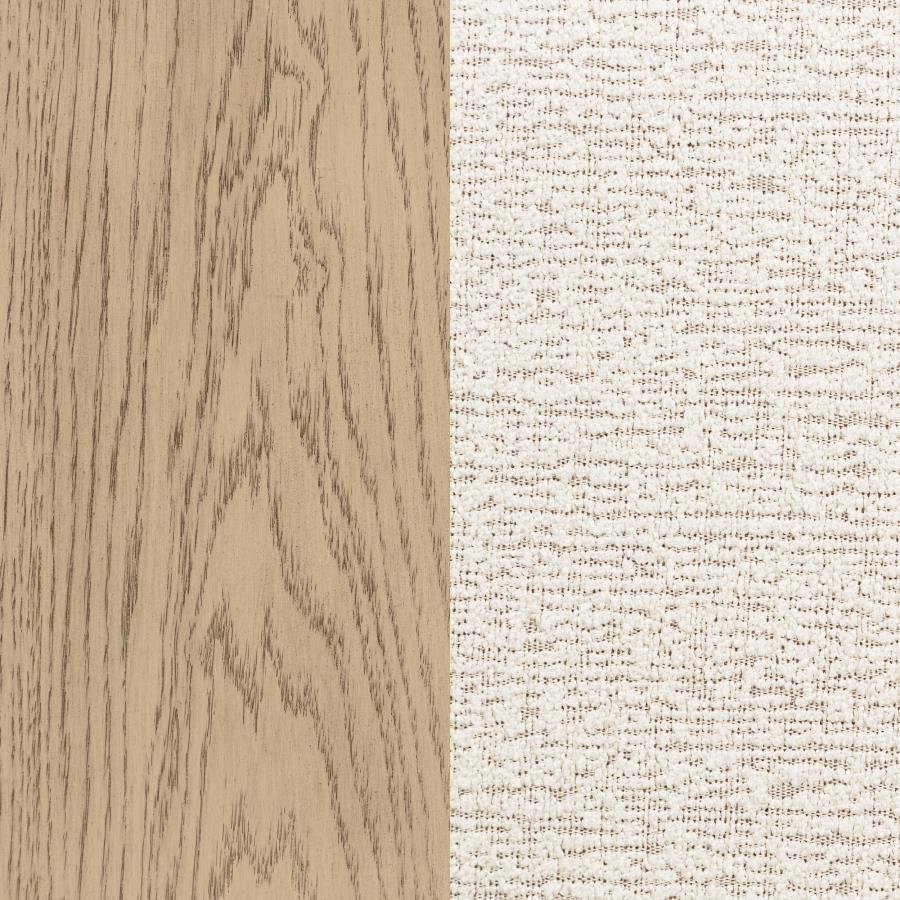 Kailani Rattan Cane Dining Side Chair Beige Oak (Set of 2)