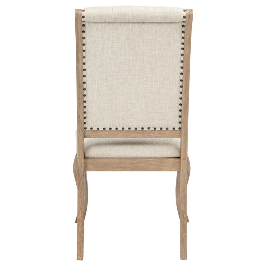 Brockway Upholstered Dining Chair Barley Brown (Set of 2)