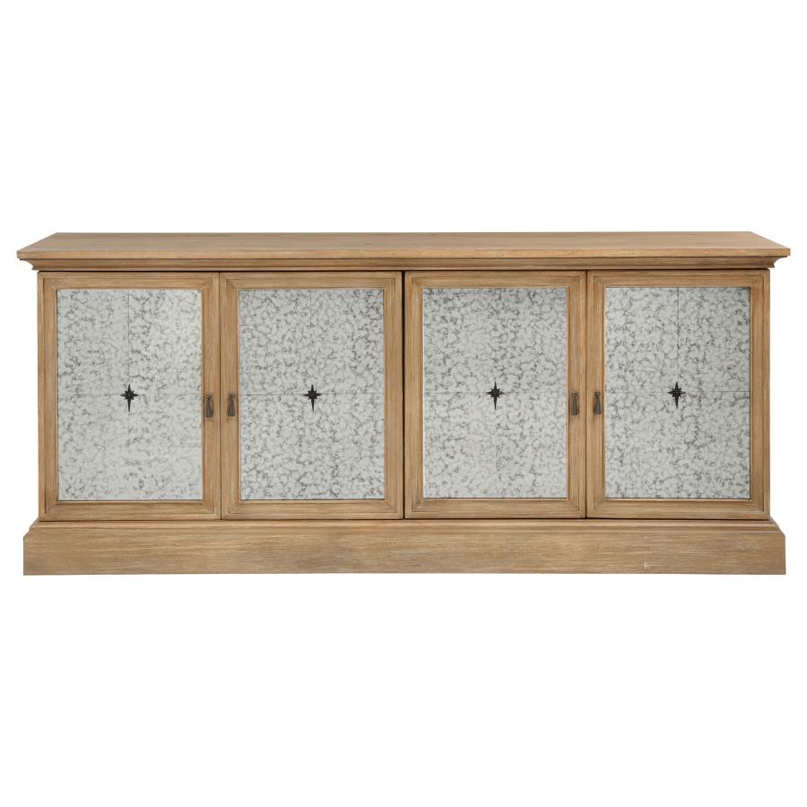 Brockway 4-door Dining Sideboard Buffet Cabinet Barley Brown