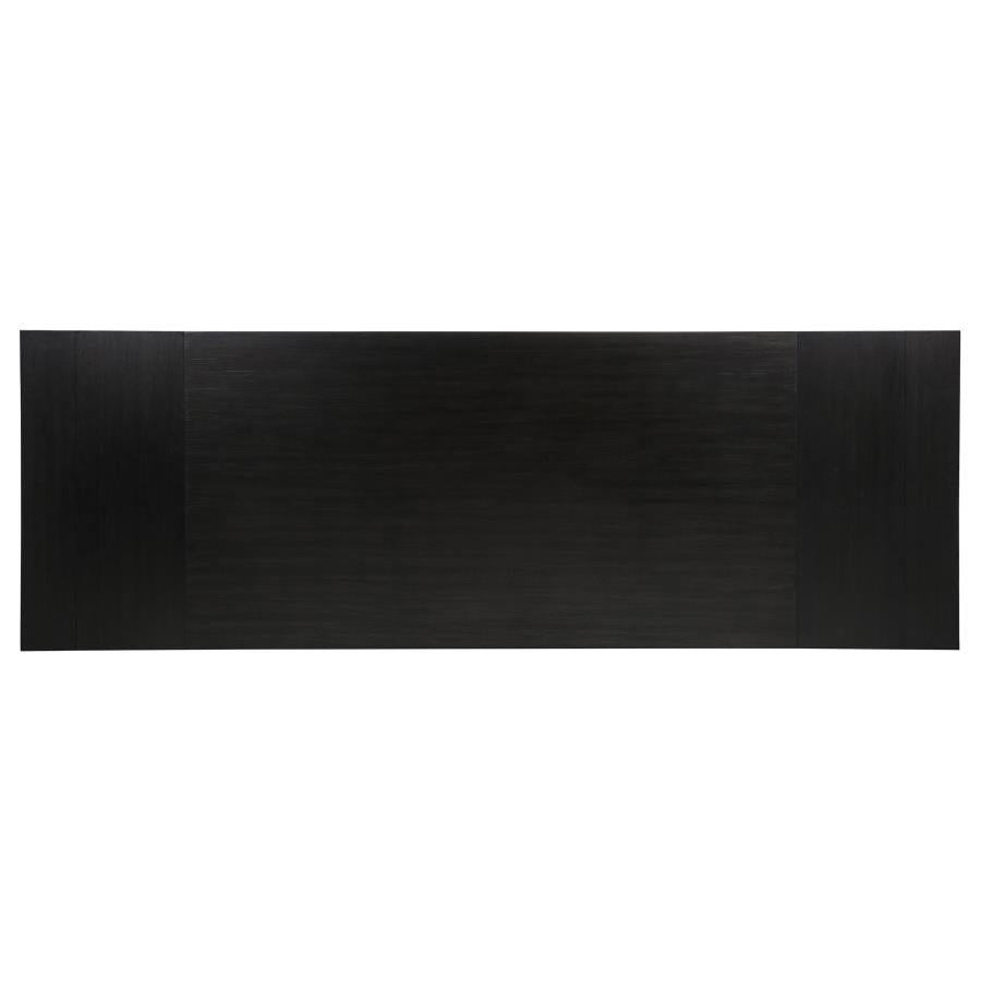 Phelps 7-piece Rectangular Dining Table Set Distressed Noir