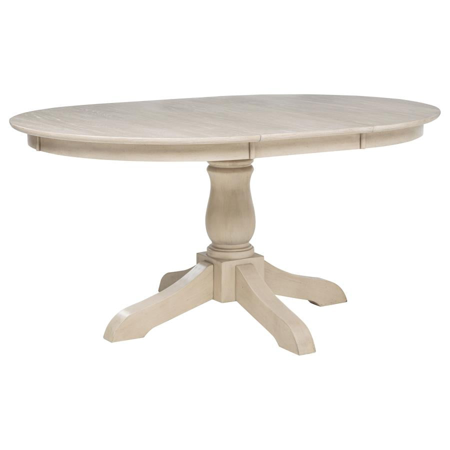 Orrison 5-piece Oval 62-inch Extension Leaf Dining Set Linen