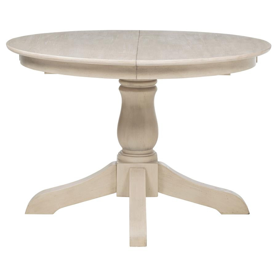 Orrison 7-piece Oval 62-inch Extension Leaf Dining Set Linen