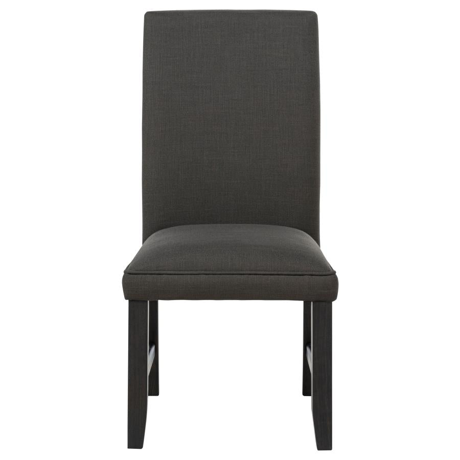 Berning Fabric Upholstered Parson Side Chair Charcoal (Set of 2)
