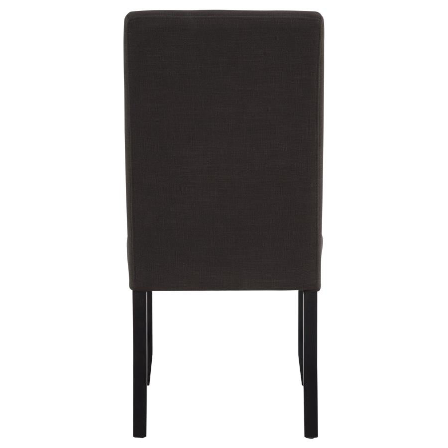 Berning Fabric Upholstered Parson Side Chair Charcoal (Set of 2)