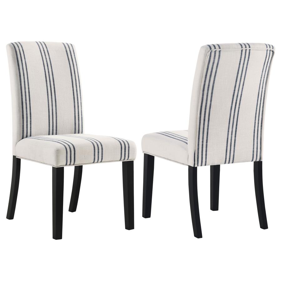 Herran Upholstered Dining Side Chair Beige (Set of 2)