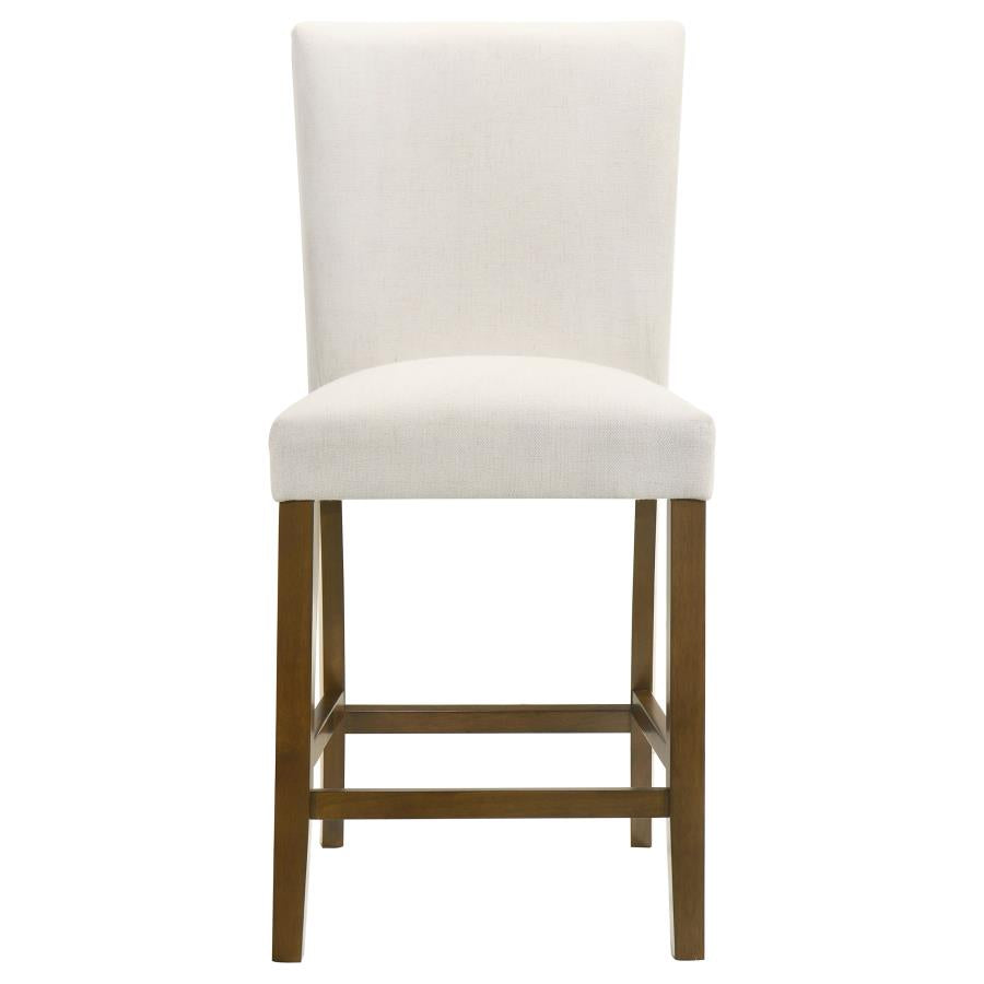 Paxton 5-piece Round Glass Top Counter Height Dining Set Beige