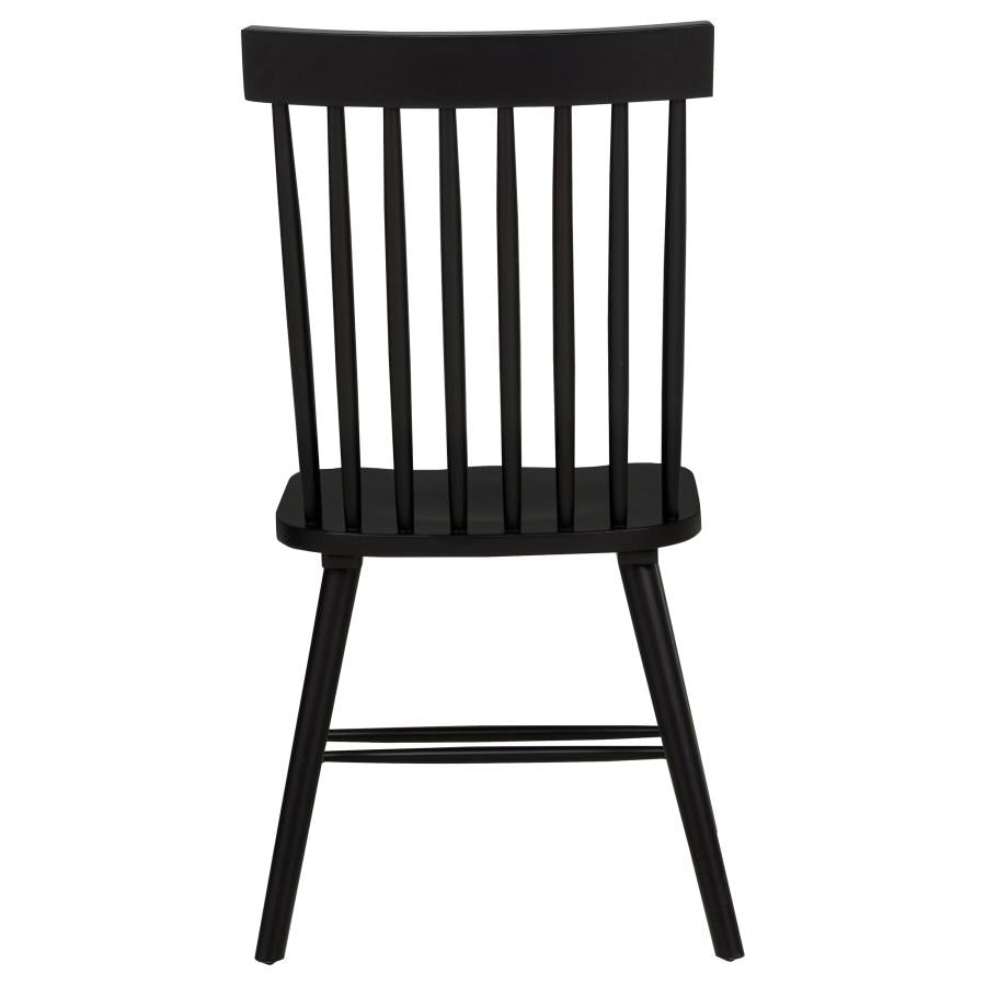 Andrews 5-piece Round Dining Table Set Light Ash and Black