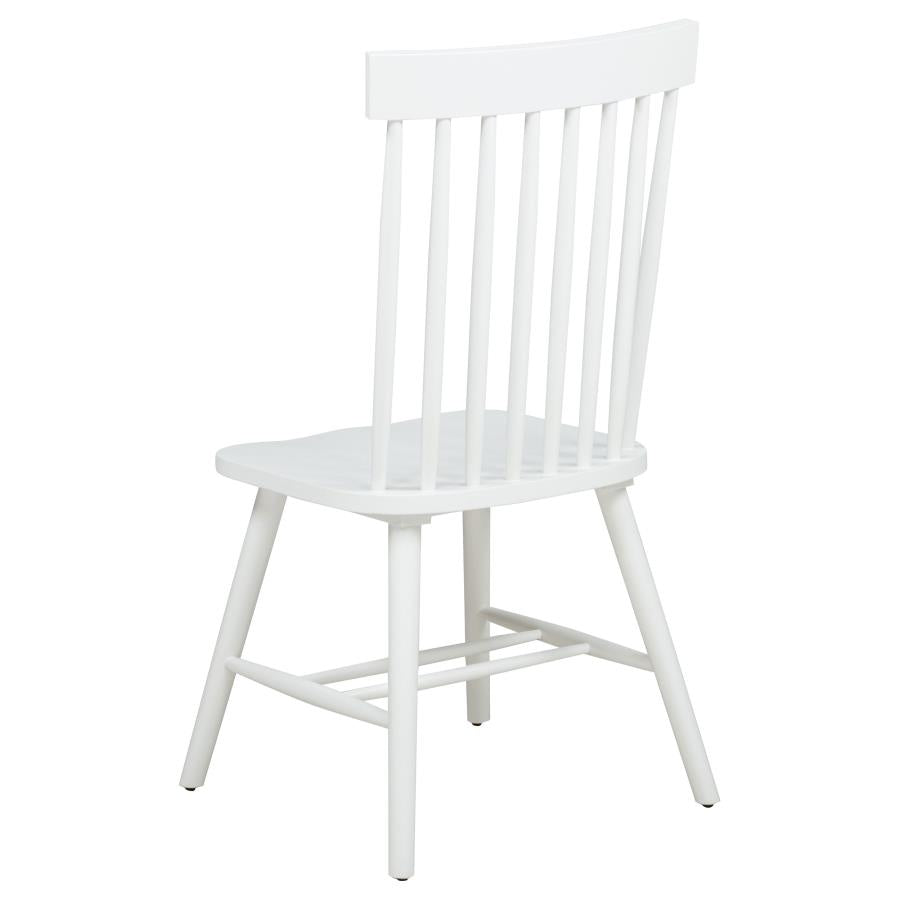 Andrews 5-piece Round Dining Table Set Light Ash and White