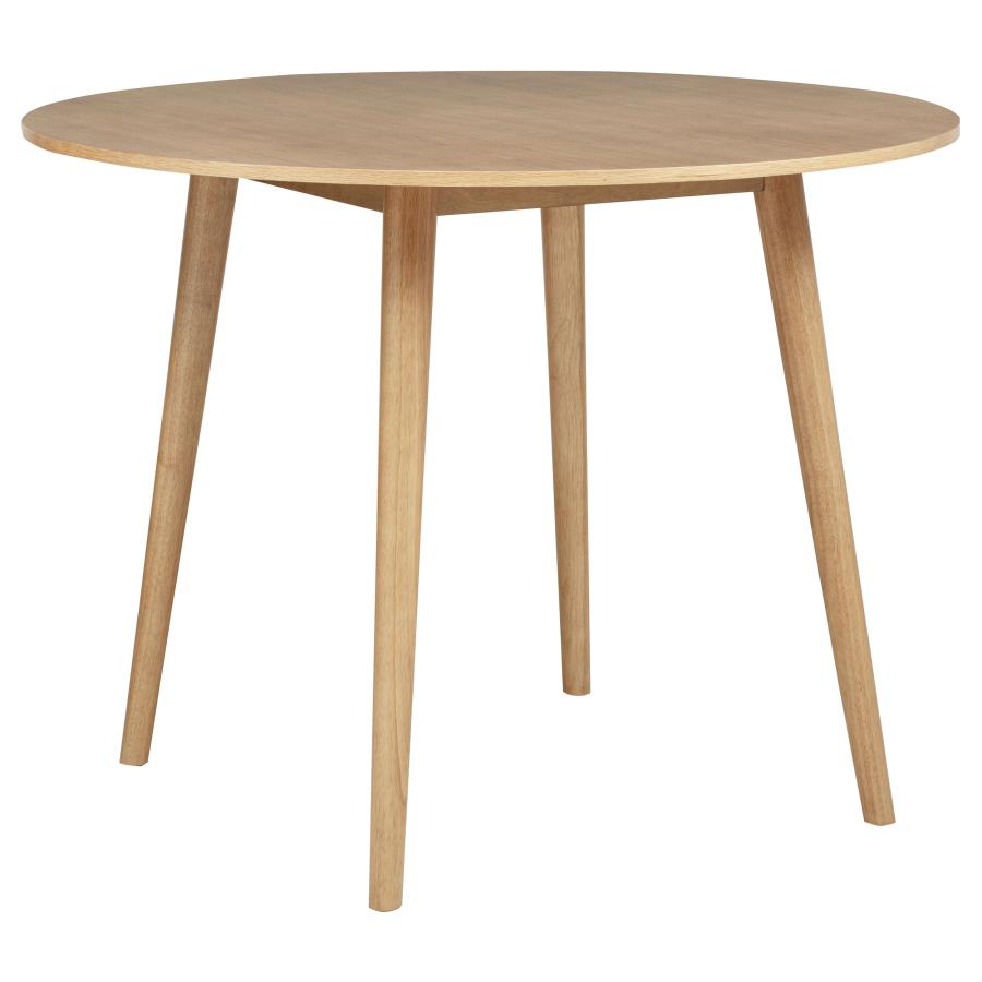 Andrews 5-piece Round Counter Dining Set Light Ash and Black