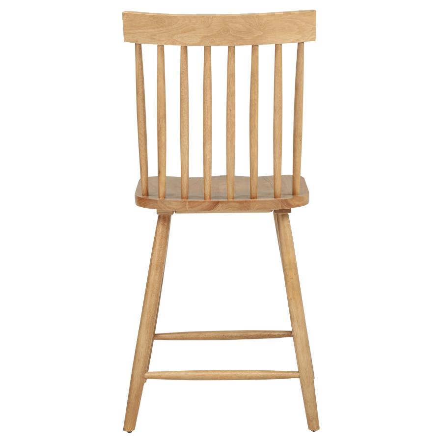 Andrews Windsor Counter Height Dining Side Chair Light Ash (Set of 2)