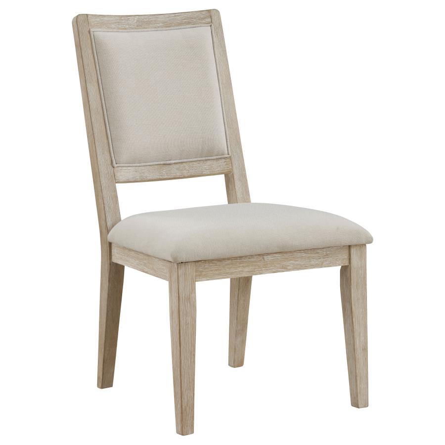 Trofello 5-Piece Farmhouse Round Pedestal Dining Set White Washed