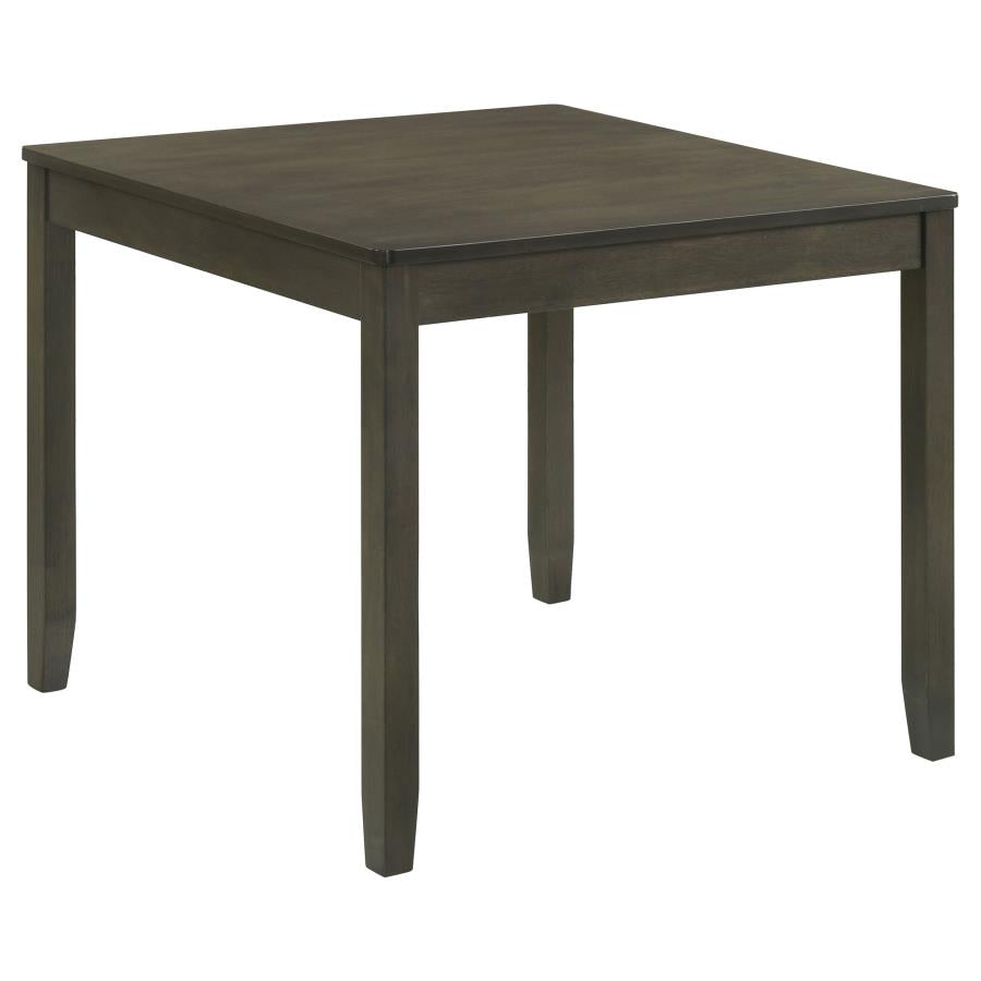 Parkwood 5-piece Square Dining Table Set Dark Ash Brown