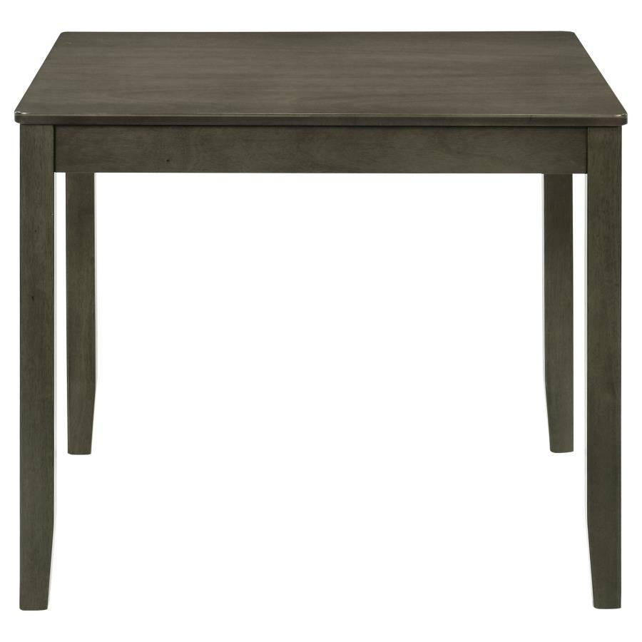 Parkwood 5-piece Square Dining Table Set Dark Ash Brown