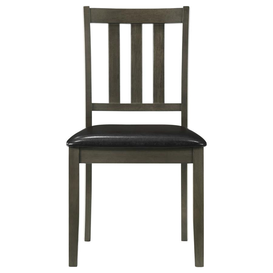 Parkwood 5-piece Square Dining Table Set Dark Ash Brown