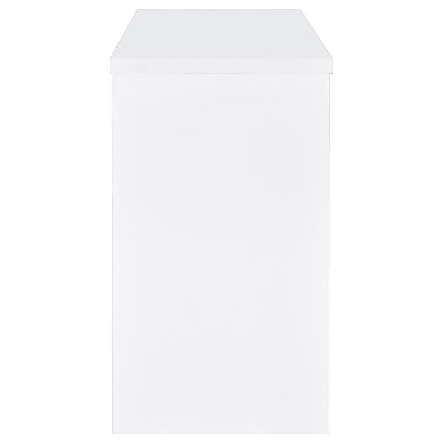 Topanga Engineered Wood Freestanding Home Bar White