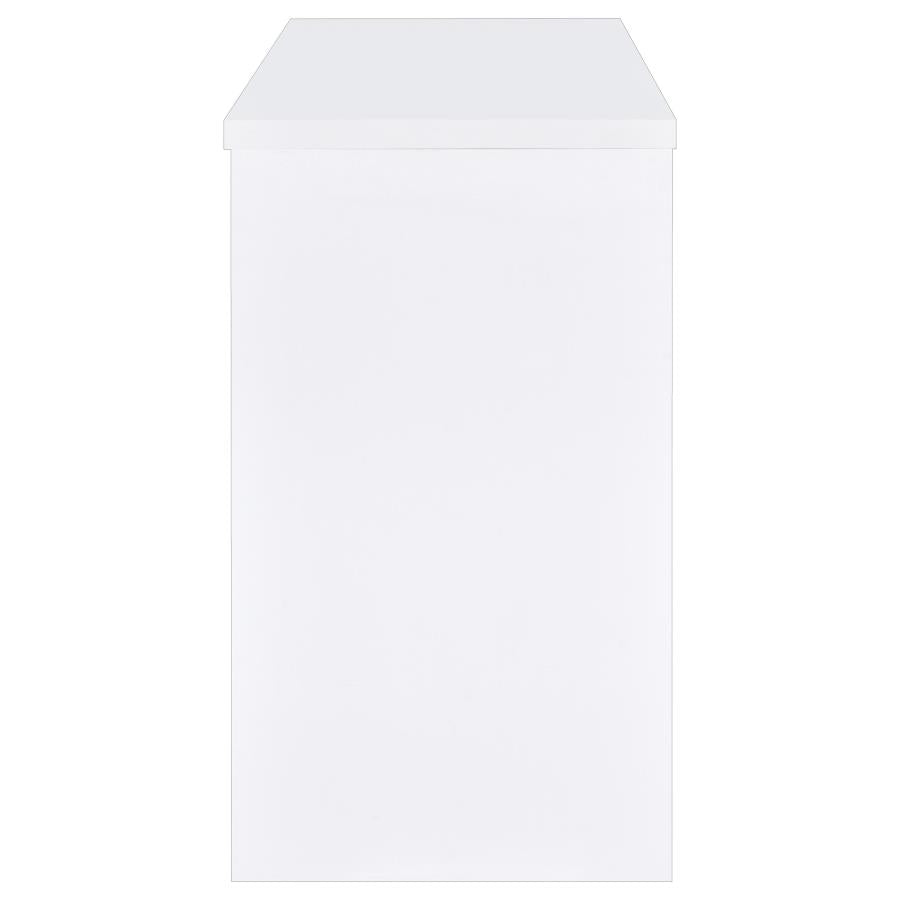 Topanga Engineered Wood Freestanding Home Bar White