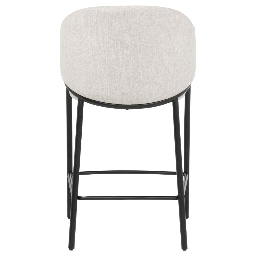 Chadwick Fabric Upholstered Counter Height Chair Beige (Set of 2)