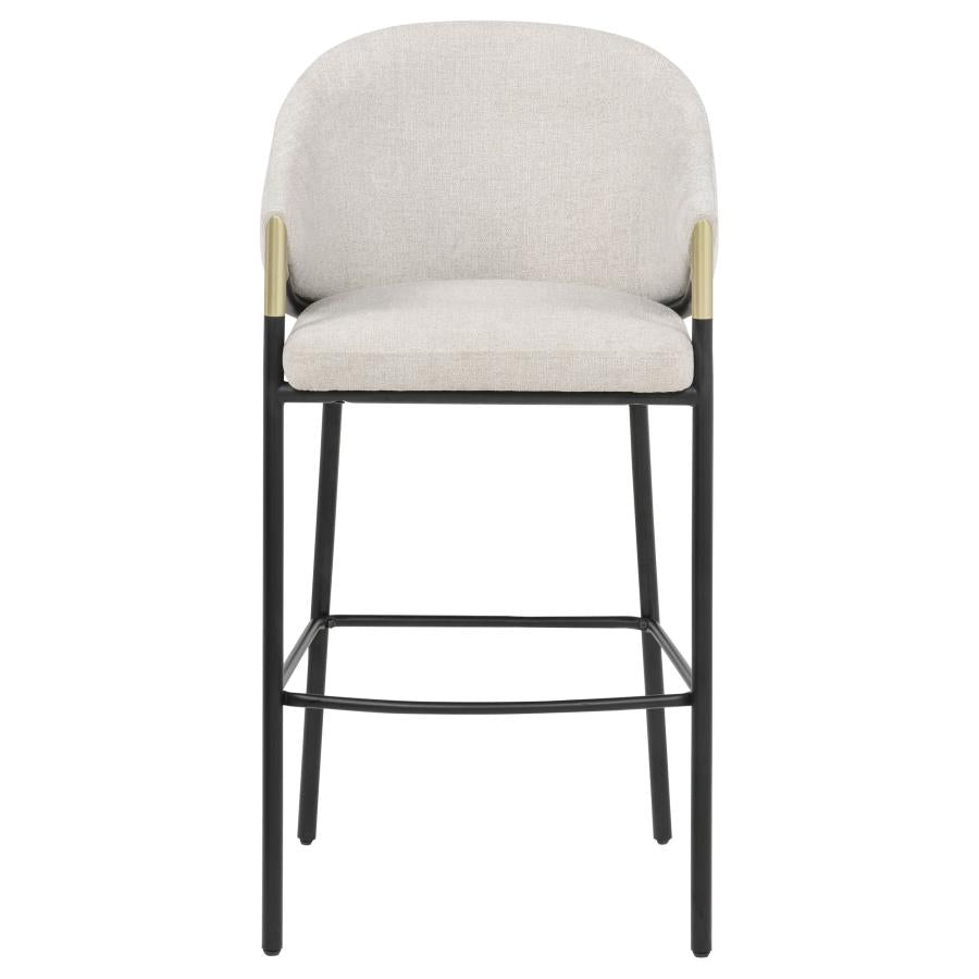 Chadwick Fabric Upholstered Bar Chair Beige (Set of 2)