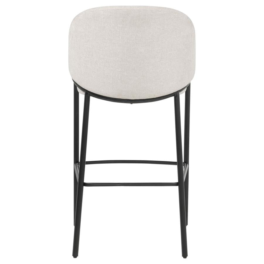 Chadwick Fabric Upholstered Bar Chair Beige (Set of 2)