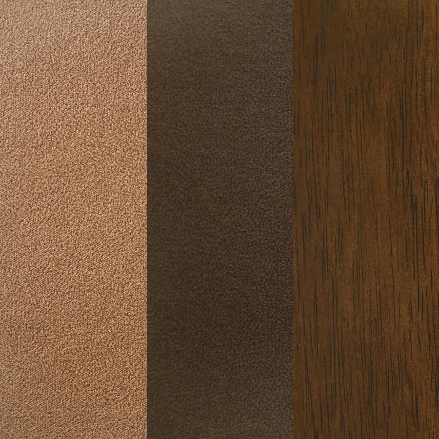 Randolph Upholstered Counter Height Chair Butterscotch and Brown (Set of 2)