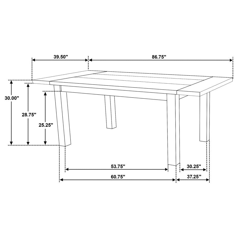 Cardova 6-piece Extension Table Dining Set Vineyard Oak