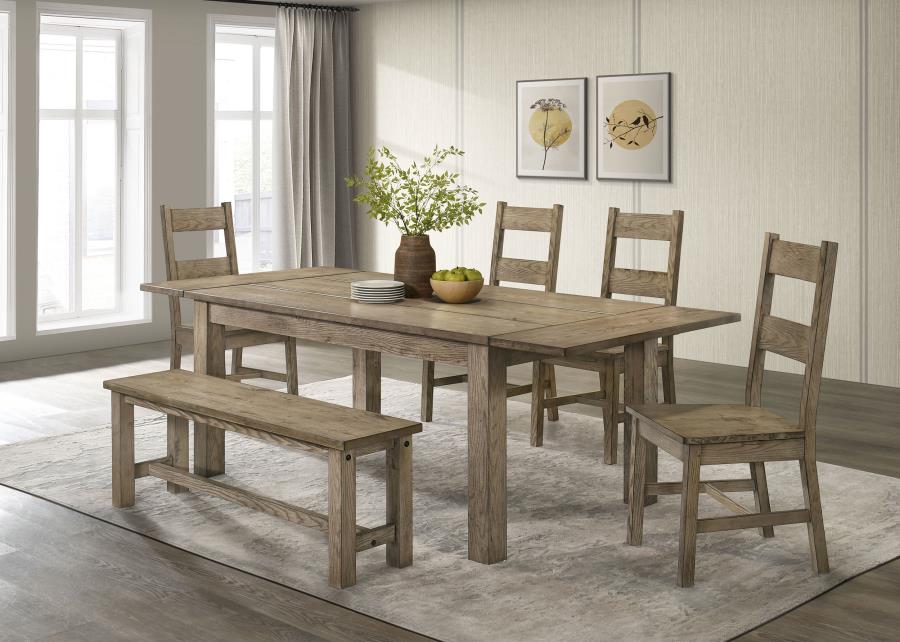 Cardova 51-inch Solid Wood Dining Bench Vineyard Oak