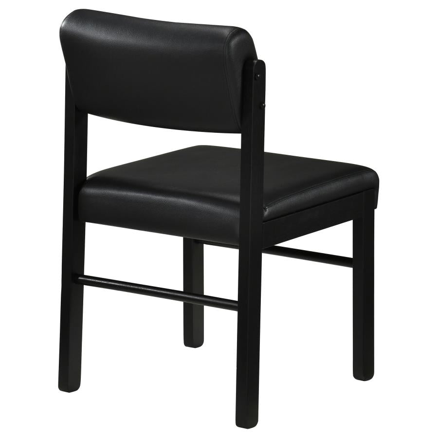 Kehoe Upholstered Dining Side Chair Black (Set of 2)