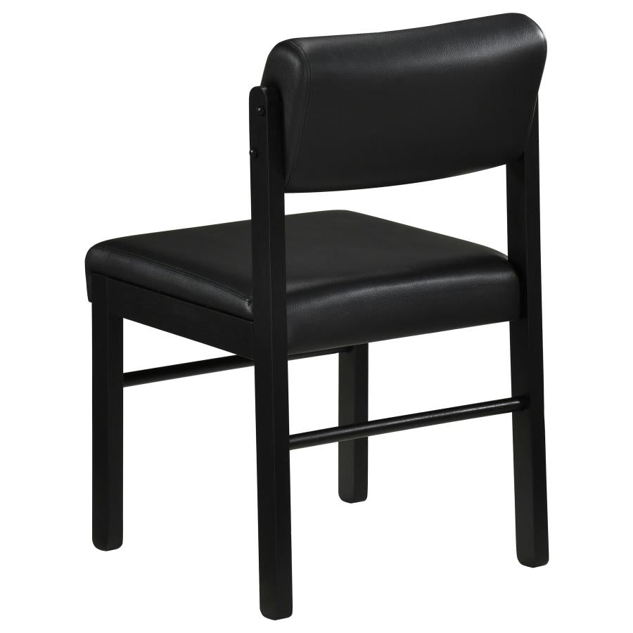 Hamlyn 5-piece Round Wood Dining Set Black