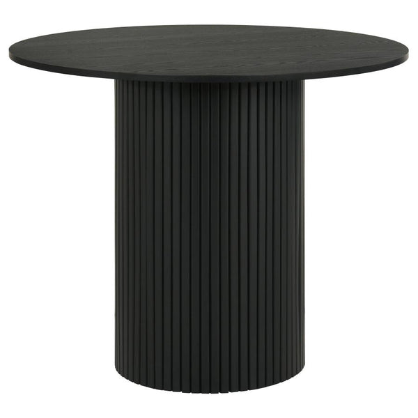 Hamlyn 43-inch Round Wood Counter Height Dining Table Black