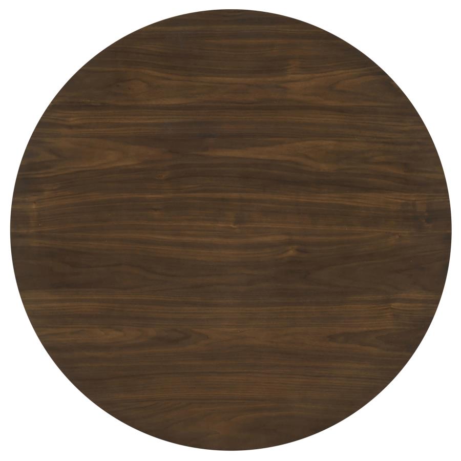 Hamlyn 5-piece Round Wood Counter Height Dining Set Grey and Walnut