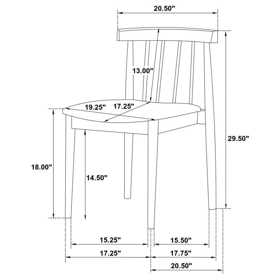 Strouse 5-piece Dining Set Wheat and Black