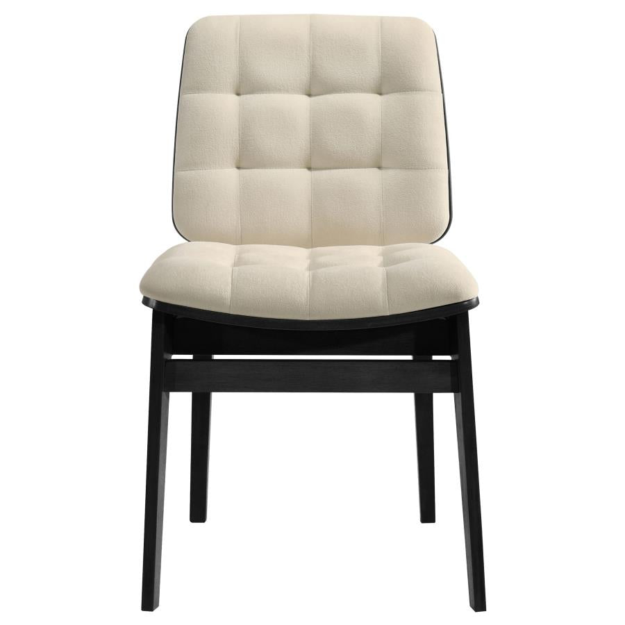 Strouse 5-piece Dining Set Cream and Black