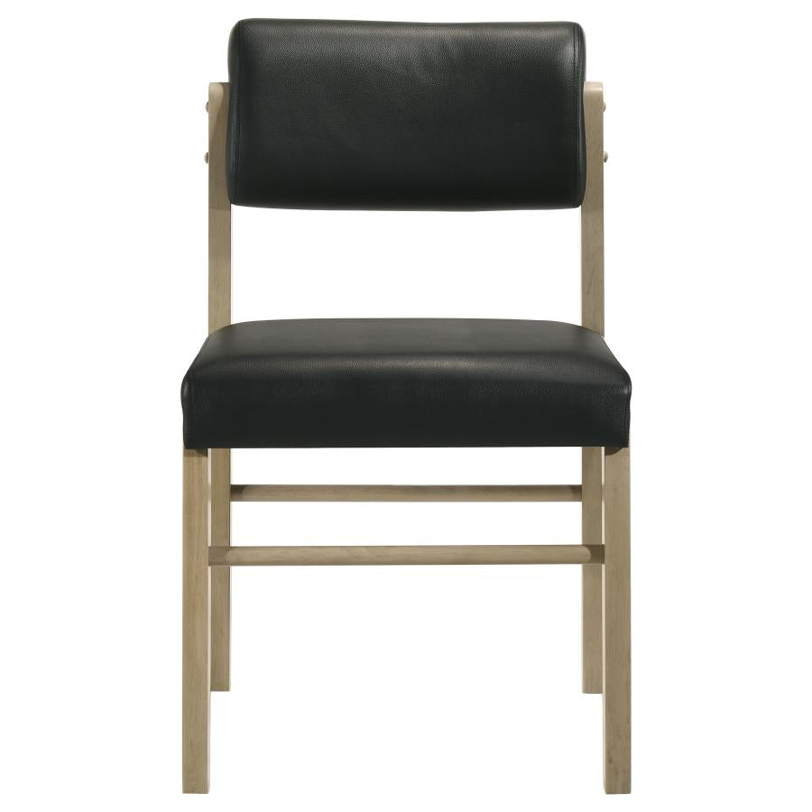 Strouse 5-piece Dining Set Black and Natural Oak
